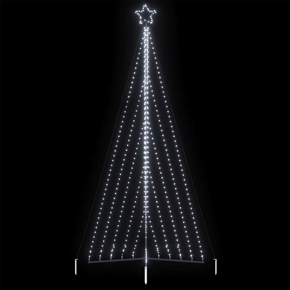 vidaXL Pom de Crăciun LED 570 LED-uri Alb Rece 399 cm