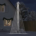 vidaXL Pom de Crăciun LED 570 LED-uri Alb Rece 399 cm vidaXL Pom de Crăciun LED 570 LED-uri Alb Rece 399 cm