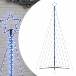 vidaXL Pom de Crăciun LED 570 LED-uri Albastru 399 cm vidaXL Pom de Crăciun LED 570 LED-uri Albastru 399 cm