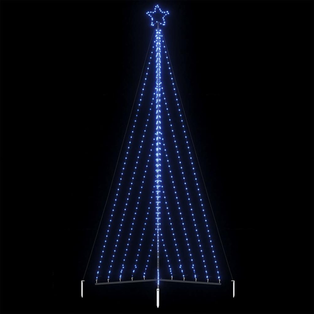 vidaXL Pom de Crăciun LED 570 LED-uri Albastru 399 cm
