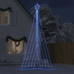 vidaXL Pom de Crăciun LED 570 LED-uri Albastru 399 cm vidaXL Pom de Crăciun LED 570 LED-uri Albastru 399 cm