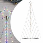 vidaXL Pom de Crăciun LED 570 LED-uri colorate 399 cm