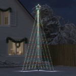 vidaXL Pom de Crăciun LED 570 LED-uri colorate 399 cm