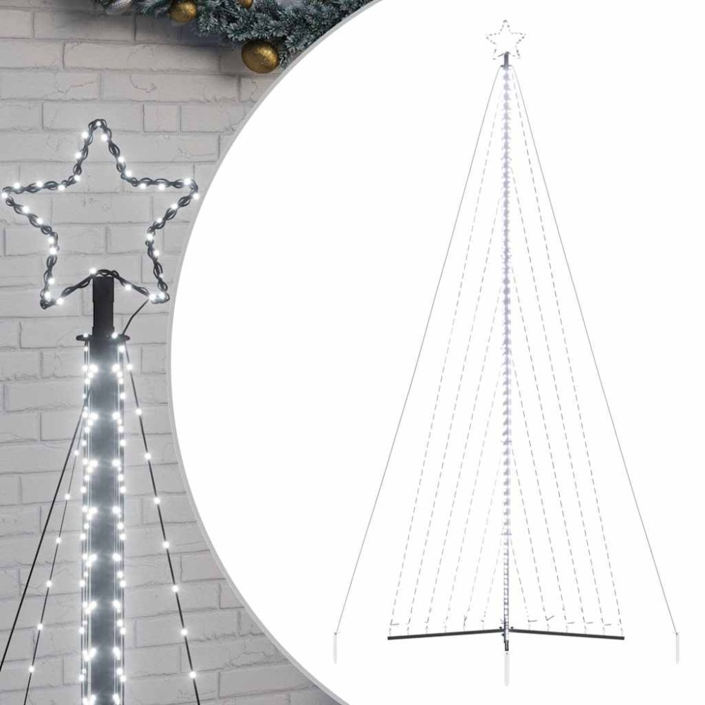 vidaXL Pom de Crăciun LED 789 LED-uri Alb Rece 476 cm