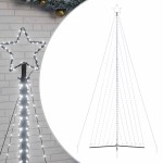 vidaXL Pom de Crăciun LED 789 LED-uri Alb Rece 476 cm vidaXL Pom de Crăciun LED 789 LED-uri Alb Rece 476 cm