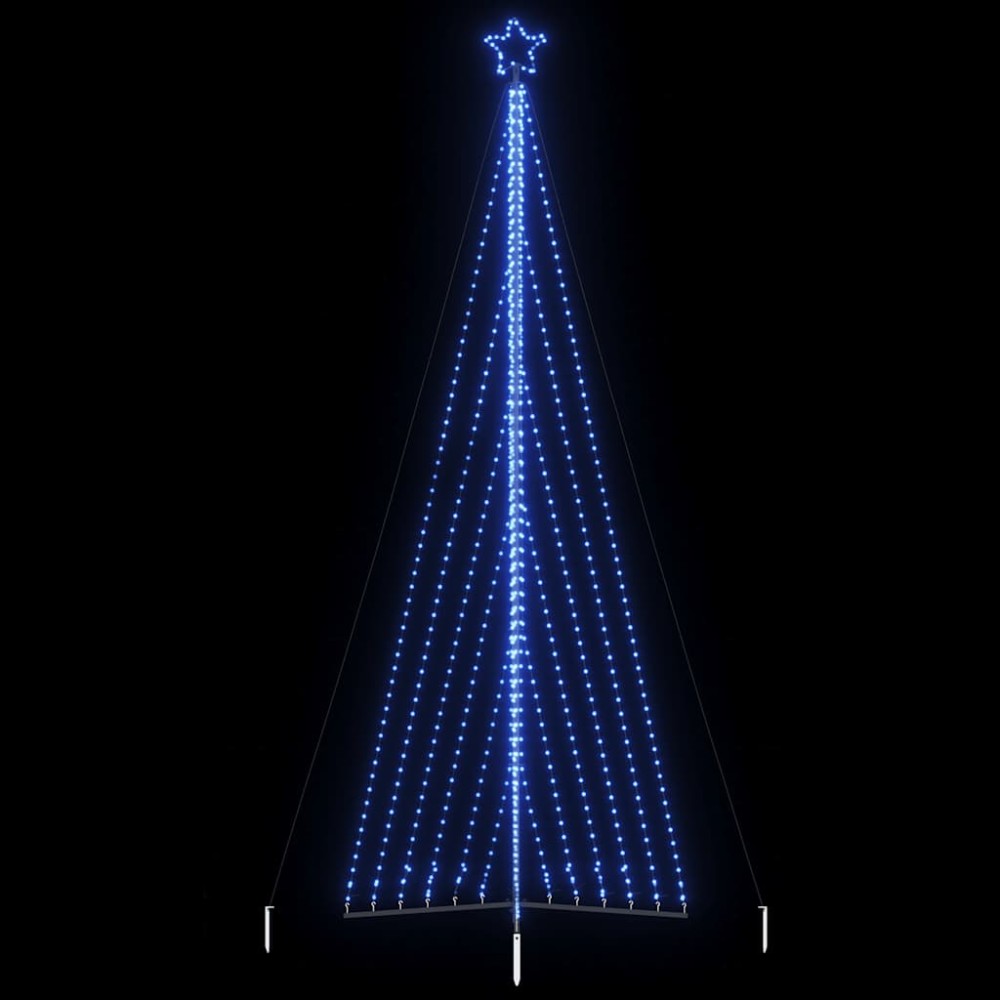 vidaXL Pom de Crăciun LED 789 LED-uri Albastru 476 cm