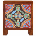 vidaXL Noptiera 40x30x45 cm din lemn masiv de salcam