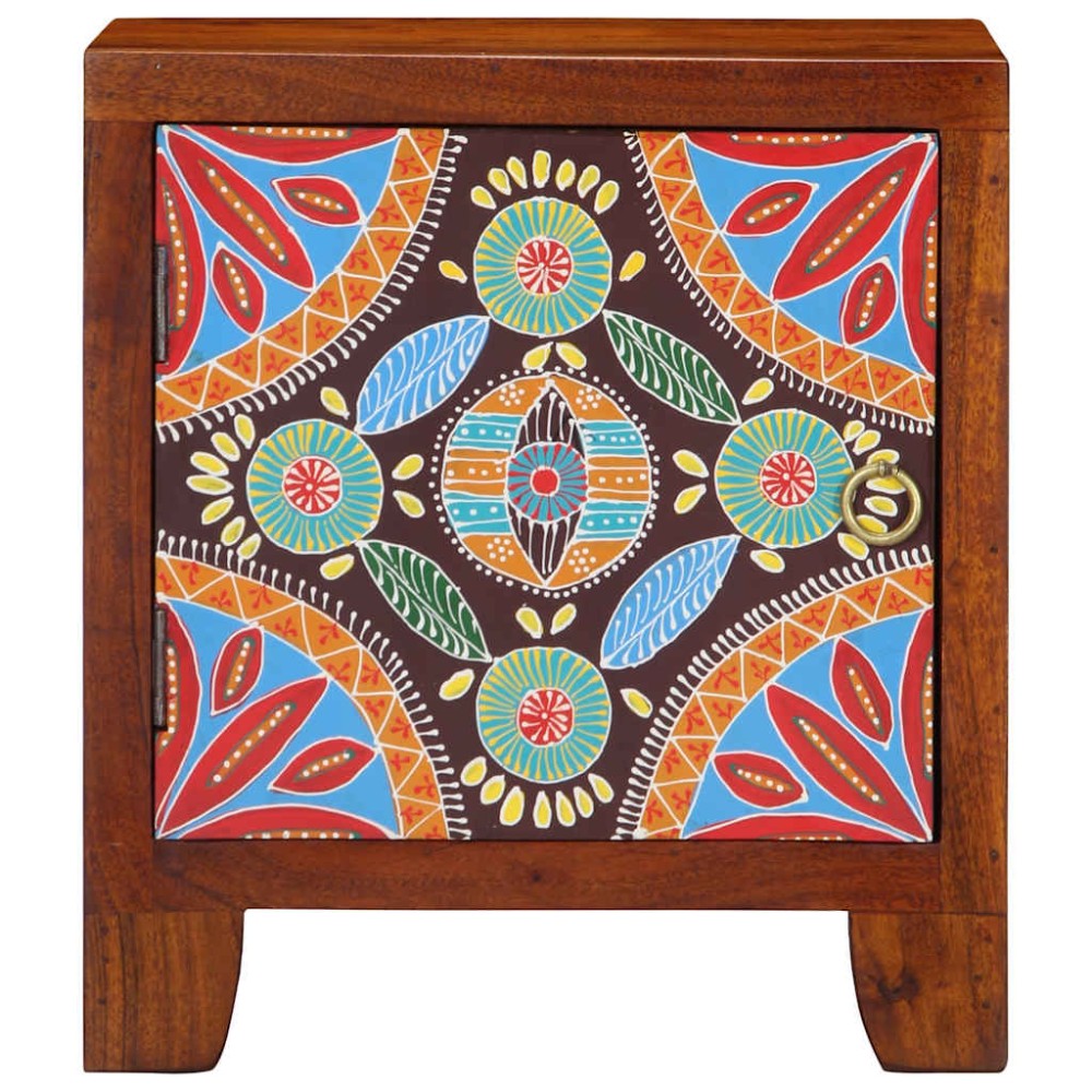 vidaXL Noptiera 2 buc 40x30x45 cm lemn masiv de salcam