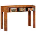 vidaXL Masă consolă, 110x35x75 cm, lemn masiv de acacia vidaXL Masă consolă, 110x35x75 cm, lemn masiv de acacia