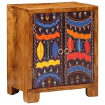vidaXL Bufetă multicolor 50x35x60 din lemn masiv de salcâm