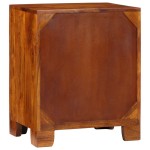 vidaXL Bufetă multicolor 50x35x60 din lemn masiv de salcâm