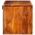 vidaXL Dulap TV de perete multicolor 90x30x30 din lemn masiv de salcam
