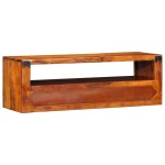 vidaXL Dulap TV de perete multicolor 90x30x30 din lemn masiv de salcam