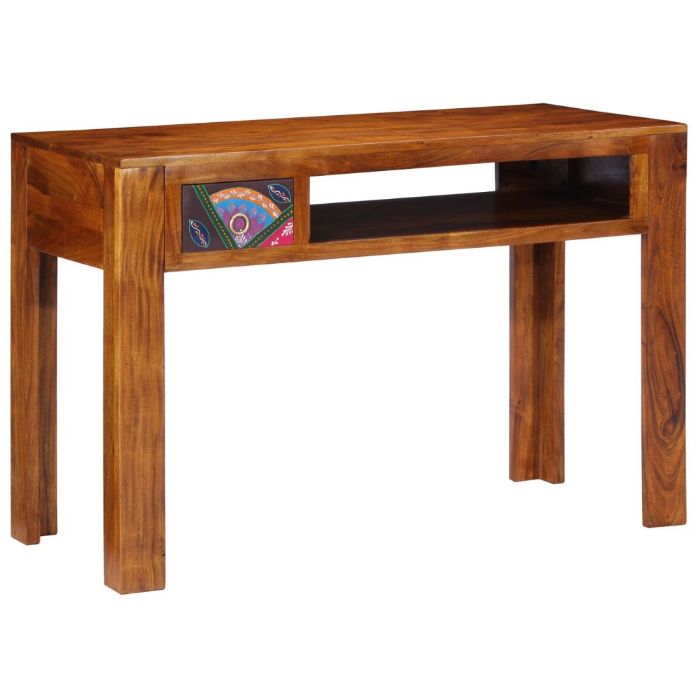 vidaXL Birou, 110x50x73 cm, lemn masiv de acacia