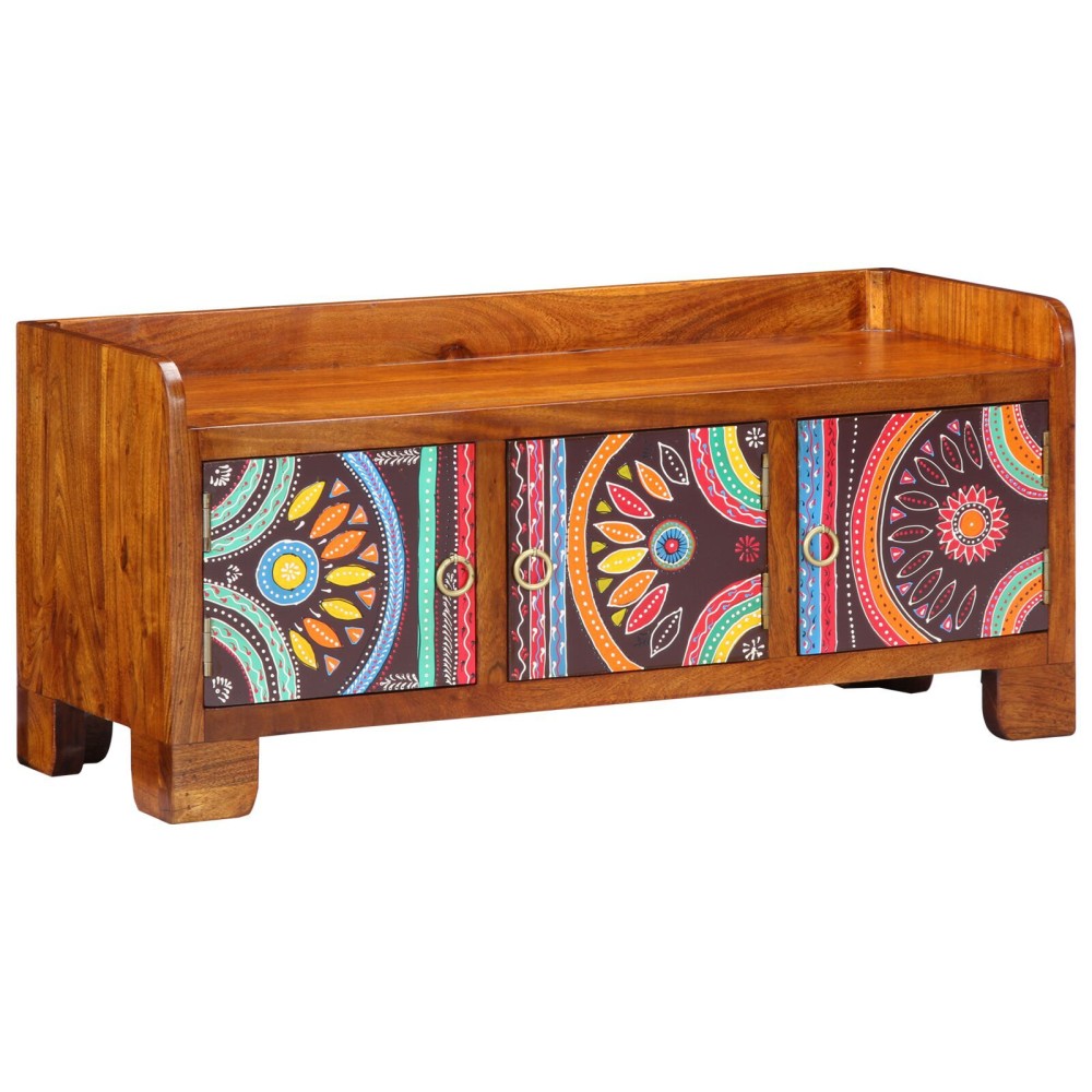vidaXL Bancă de pantofi, 90x35x40 cm, lemn masiv de acacia