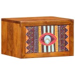 vidaXL Dulap de noapte Maro 35 x 30 x 22 cm lemn masiv de acacia