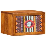 vidaXL Dulap de noapte 2 pcs Maro 35 x 30 x 22 cm lemn masiv de acacia