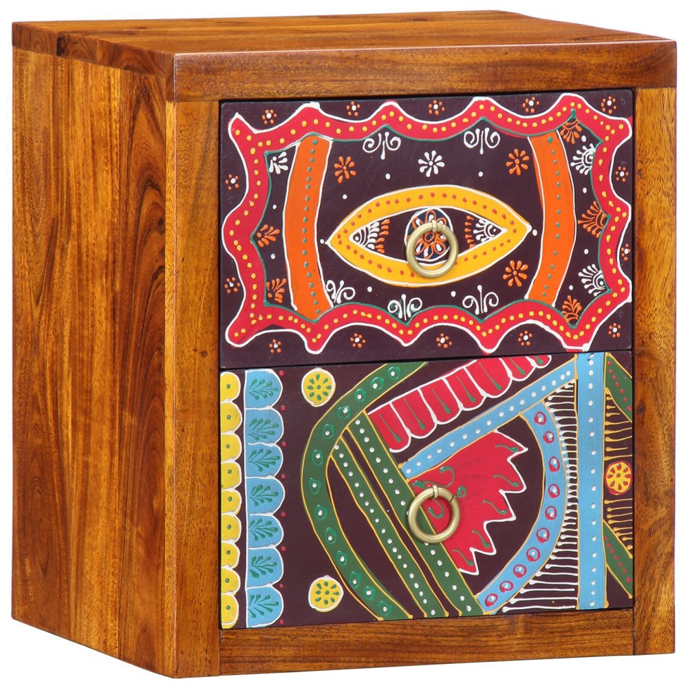 vidaXL Dulap de noapte Maro 35 x 30 x 40 cm Lemn Solid de Acacia