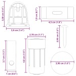 vidaXL 18 de accesorii pentru jaluzele rulante 18 mm vidaXL 18 de accesorii pentru jaluzele rulante 18 mm