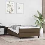 vidaXL Saltea cu arcuri buzunar de copii, maro închis 80x160 cm textil vidaXL Saltea cu arcuri buzunar de copii, maro închis 80x160 cm textil
