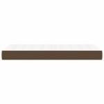 vidaXL Saltea cu arcuri buzunar de copii, maro închis 80x160 cm textil vidaXL Saltea cu arcuri buzunar de copii, maro închis 80x160 cm textil