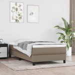 vidaXL Saltea cu arcuri buzunar de copii, gri taupe 80x160 cm textil vidaXL Saltea cu arcuri buzunar de copii, gri taupe 80x160 cm textil