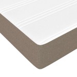 vidaXL Saltea cu arcuri buzunar de copii, gri taupe 80x160 cm textil vidaXL Saltea cu arcuri buzunar de copii, gri taupe 80x160 cm textil