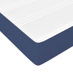 vidaXL Saltea cu arcuri buzunar de copii, albastru 80x160 cm textil vidaXL Saltea cu arcuri buzunar de copii, albastru 80x160 cm textil