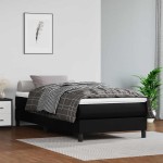 vidaXL Saltea cu arcuri buzunar copii negru 80x160cm piele artificială vidaXL Saltea cu arcuri buzunar copii negru 80x160cm piele artificială