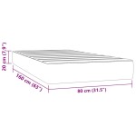 vidaXL Saltea cu arcuri buzunar copii alb 80x160 cm piele artificială vidaXL Saltea cu arcuri buzunar copii alb 80x160 cm piele artificială