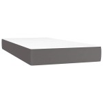 vidaXL Saltea cu arcuri buzunar copii gri 80x160 cm piele artificială vidaXL Saltea cu arcuri buzunar copii gri 80x160 cm piele artificială