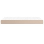 vidaXL Saltea cu arcuri buzunar copii cappuccino 80x160 cm piele eco. vidaXL Saltea cu arcuri buzunar copii cappuccino 80x160 cm piele eco.