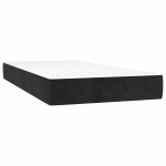 vidaXL Saltea cu arcuri buzunar de copii, negru 80x160 cm catifea vidaXL Saltea cu arcuri buzunar de copii, negru 80x160 cm catifea