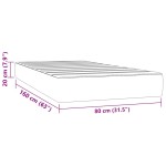 vidaXL Saltea cu arcuri buzunar de copii, negru 80x160 cm catifea vidaXL Saltea cu arcuri buzunar de copii, negru 80x160 cm catifea