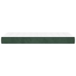 vidaXL Saltea cu arcuri buzunar copii, verde închis 80x160 cm catifea vidaXL Saltea cu arcuri buzunar copii, verde închis 80x160 cm catifea