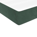 vidaXL Saltea cu arcuri buzunar copii, verde închis 80x160 cm catifea vidaXL Saltea cu arcuri buzunar copii, verde închis 80x160 cm catifea