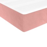 vidaXL Saltea cu arcuri buzunar de copii, roz 80x160 cm catifea vidaXL Saltea cu arcuri buzunar de copii, roz 80x160 cm catifea