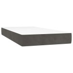 vidaXL Saltea de pat cu arcuri, gri închis, 80x210x20 cm, catifea vidaXL Saltea de pat cu arcuri, gri închis, 80x210x20 cm, catifea