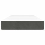 vidaXL Saltea de pat cu arcuri, gri închis, 80x210x20 cm, catifea vidaXL Saltea de pat cu arcuri, gri închis, 80x210x20 cm, catifea