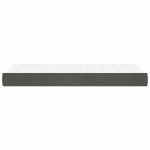 vidaXL Saltea de pat cu arcuri, gri închis, 90x210x20 cm, catifea vidaXL Saltea de pat cu arcuri, gri închis, 90x210x20 cm, catifea