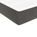 vidaXL Saltea de pat cu arcuri, gri închis, 90x210x20 cm, catifea vidaXL Saltea de pat cu arcuri, gri închis, 90x210x20 cm, catifea