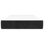 vidaXL Saltea de pat cu arcuri, negru, 90x210x20 cm, catifea