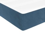 vidaXL Saltea de pat cu arcuri, albastru închis, 90x210x20 cm, catifea vidaXL Saltea de pat cu arcuri, albastru închis, 90x210x20 cm, catifea