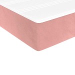 vidaXL Saltea de pat cu arcuri, roz, 90x210x20 cm, catifea