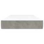vidaXL Saltea de pat cu arcuri, gri deschis, 100x210x20 cm, catifea vidaXL Saltea de pat cu arcuri, gri deschis, 100x210x20 cm, catifea