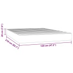 vidaXL Saltea de pat cu arcuri, gri deschis, 120x210x20 cm, catifea vidaXL Saltea de pat cu arcuri, gri deschis, 120x210x20 cm, catifea