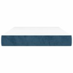 vidaXL Saltea pat cu arcuri, albastru închis, 120x210x20 cm, catifea vidaXL Saltea pat cu arcuri, albastru închis, 120x210x20 cm, catifea