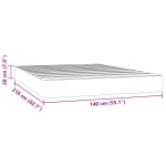 vidaXL Saltea de pat cu arcuri, gri deschis, 140x210x20 cm, catifea vidaXL Saltea de pat cu arcuri, gri deschis, 140x210x20 cm, catifea