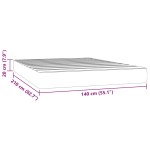 vidaXL Saltea de pat cu arcuri, gri închis, 140x210x20 cm, catifea vidaXL Saltea de pat cu arcuri, gri închis, 140x210x20 cm, catifea