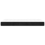 vidaXL Saltea de pat cu arcuri, negru, 140x210x20 cm, catifea